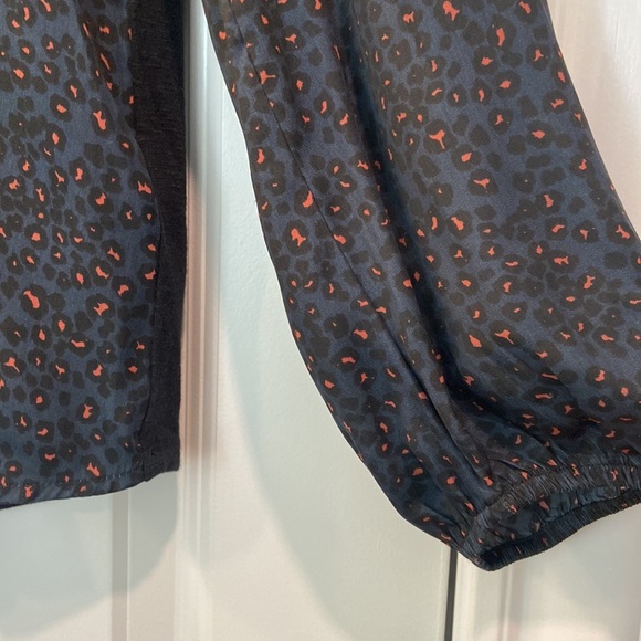 Anthropologie - Dolan - Animal Print Long Sleeve Button Down Blouse - Picture 7 of 12